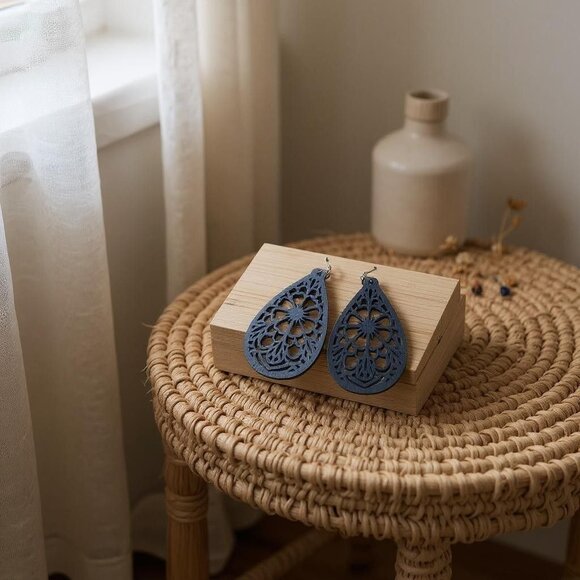 Set Of 4 Unique Earring Designs: (SKU #0170) - Picture 5 of 5